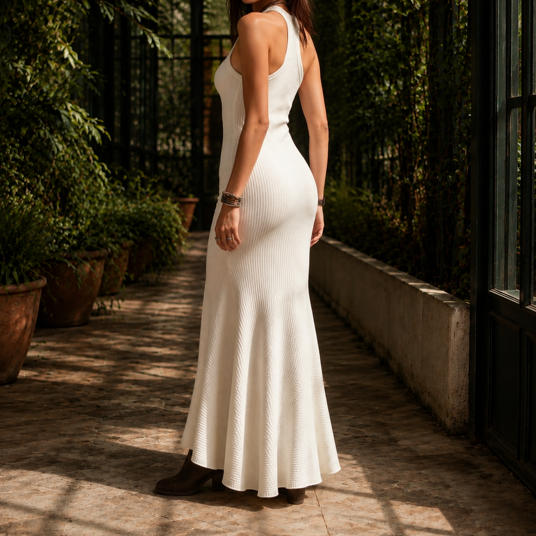Marlene-Kate Racer Maxi Dress - Lead Alternate View