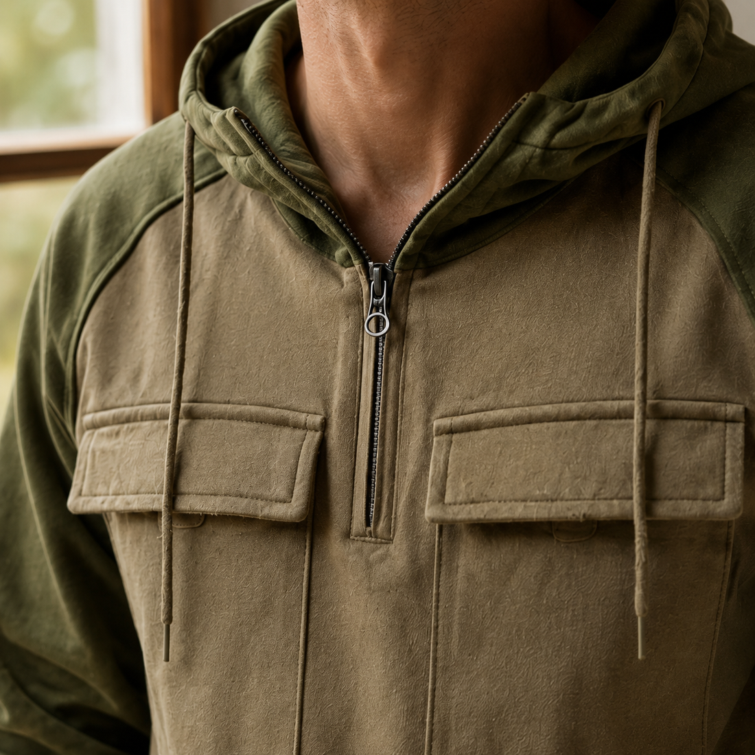 Callum-Grey Utility Hoodie - Lead Product Detail