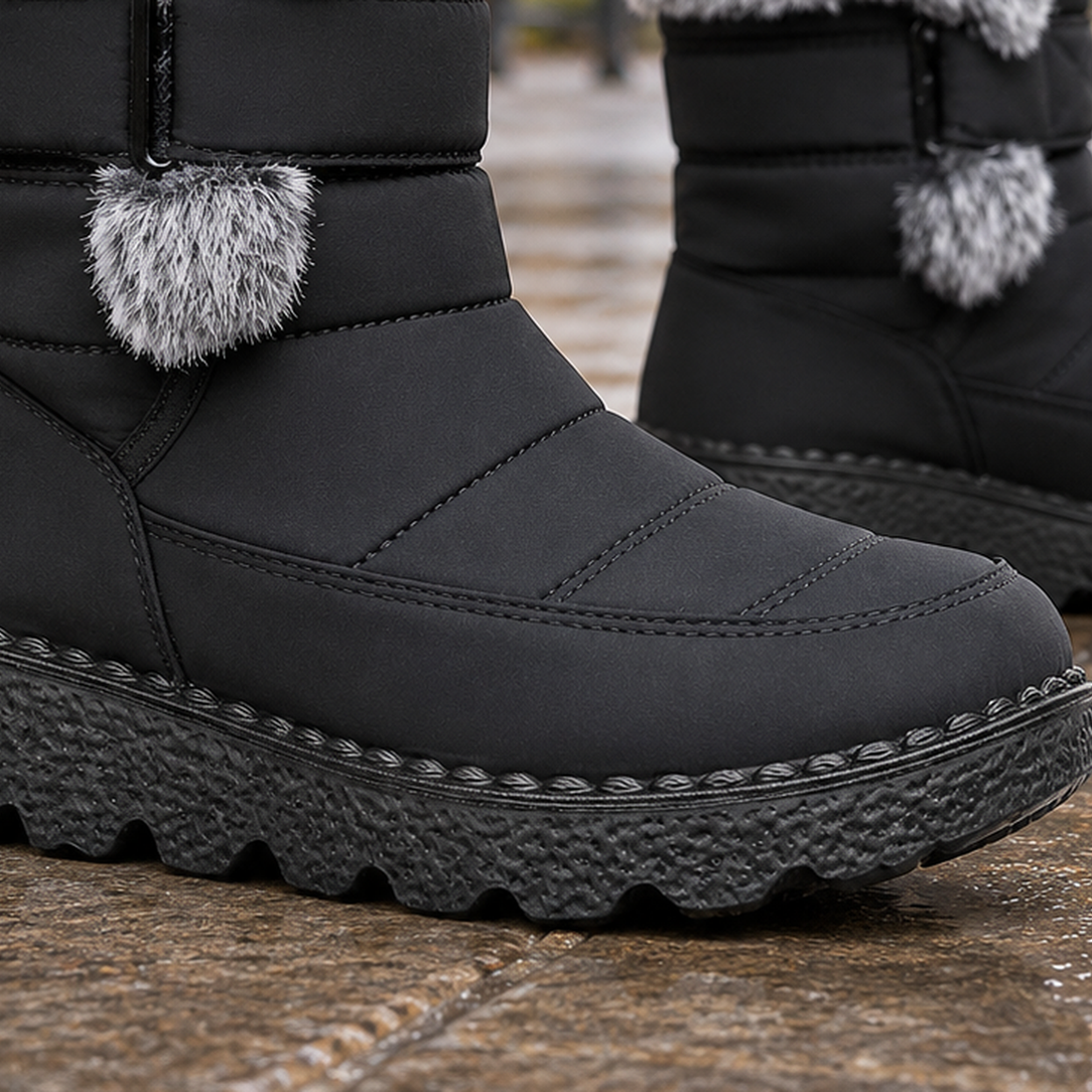 Caselli-Capri Quilted Boots - Lead Product Detail