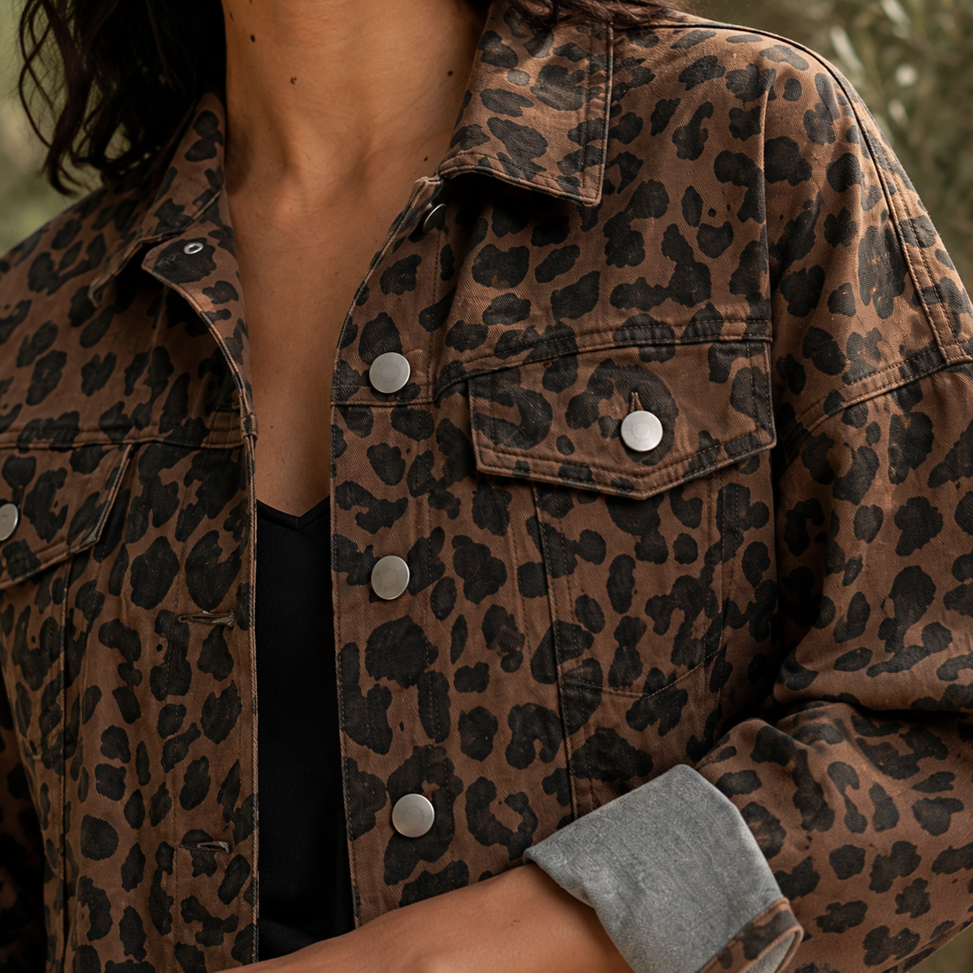Fenna-Louise Leopard Jacket - Lead Product Detail