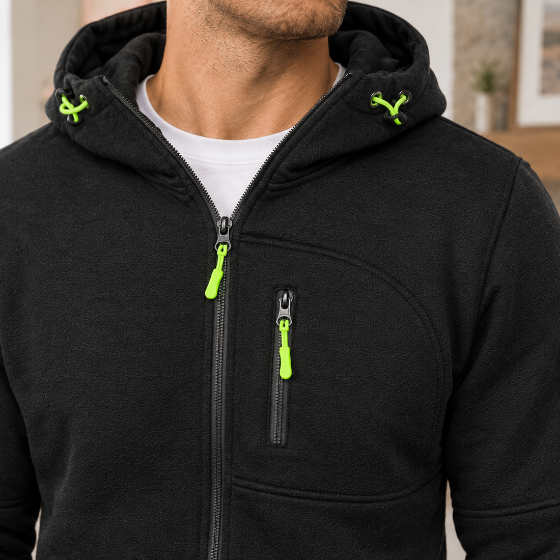 Nash-Ellis Zip Hoodie - Lead Product Detail