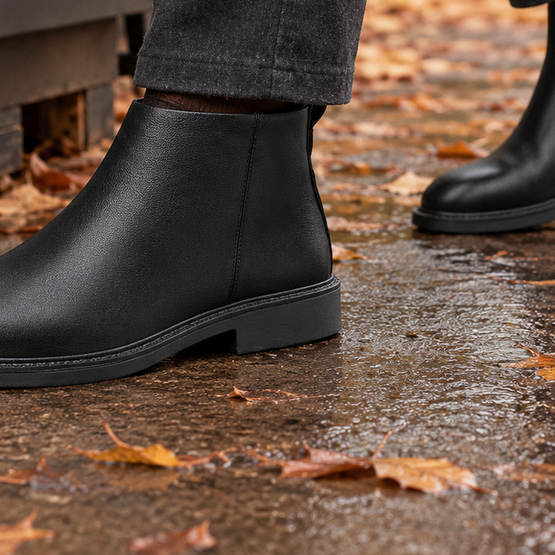 Cecconi-Lucca Zip Ankle Boots - Lead Product Detail