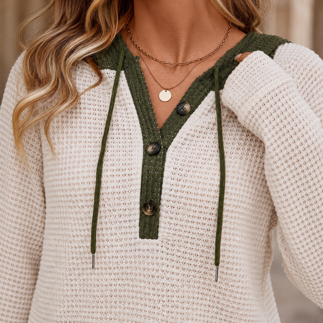 Honora-Rae Waffle Sweater - Lead Product Detail