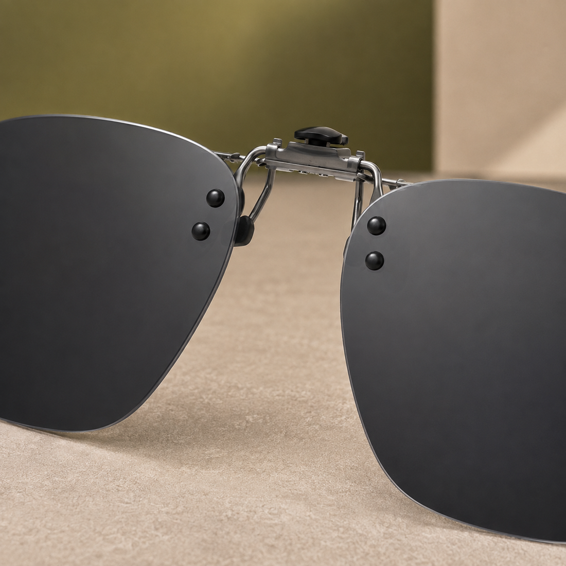 Boniface Clip-On Sunglasses - Lead Product Detail