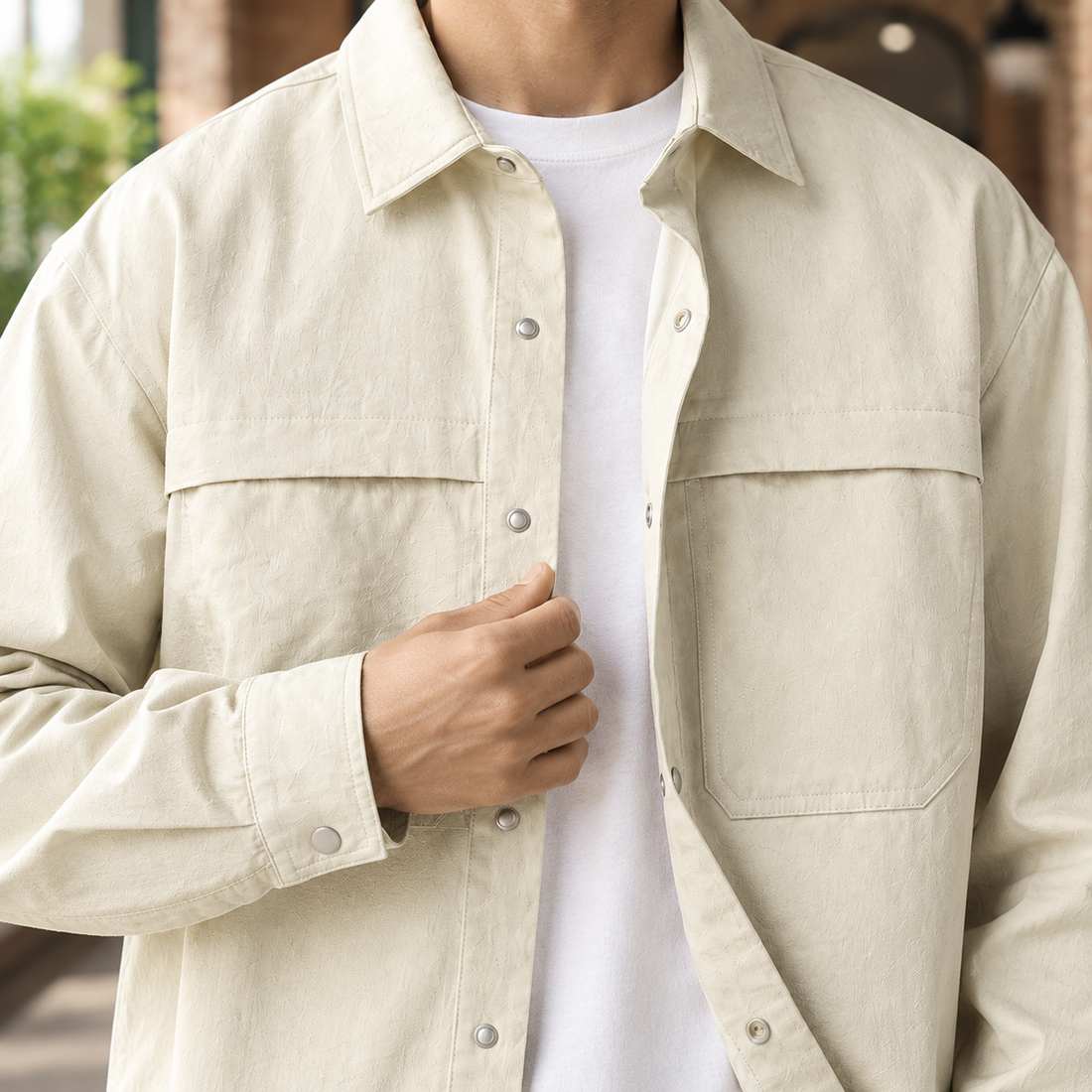 Dominic-West Utility Overshirt - Lead Product Detail