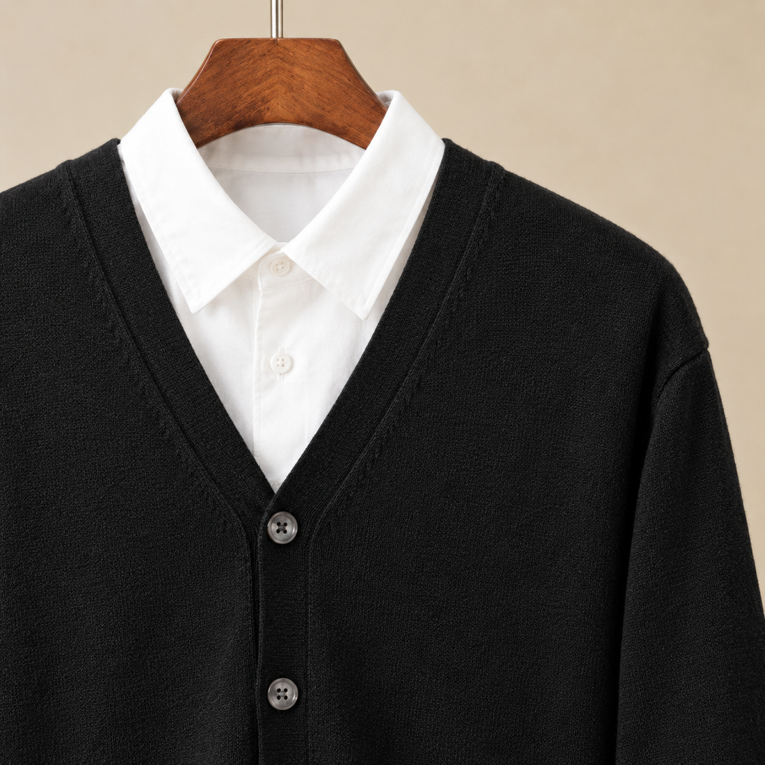 Dorian-Hayes V-Neck Cardigan - Lead Product Detail