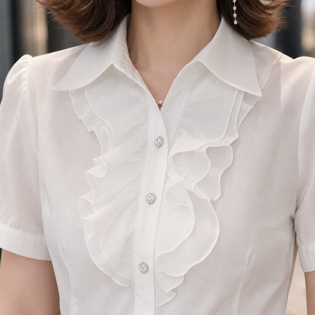 Xaviera-Jade Ruffle Blouse - Lead Product Detail