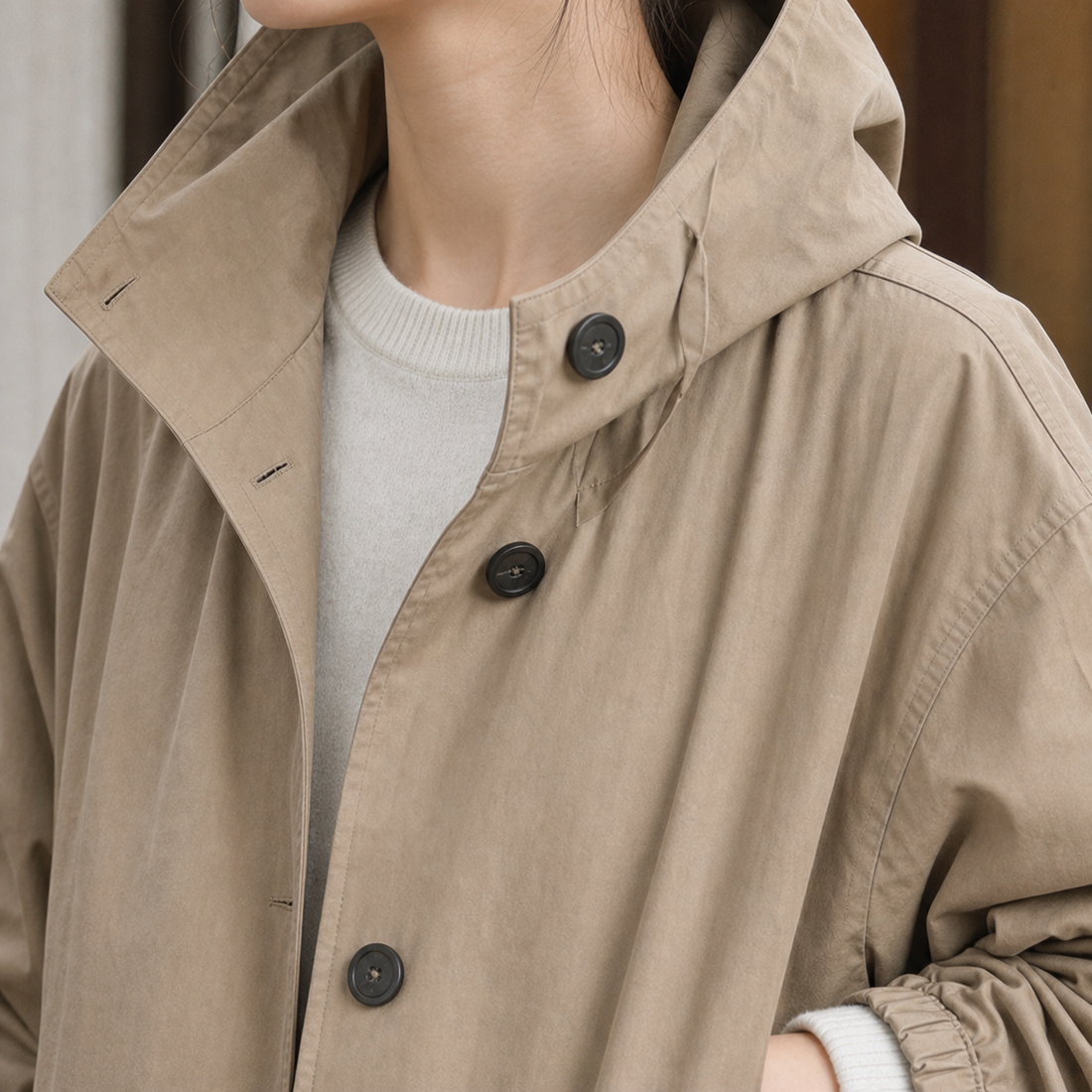 Sienna-Rose Hooded Overcoat - Lead Product Detail