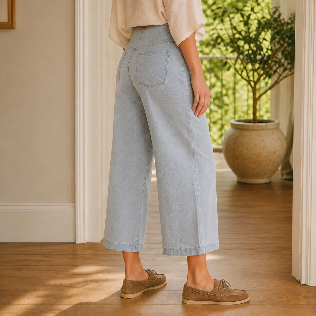 Meredith-Elise Curved Seam Pants - Lead Alternate View