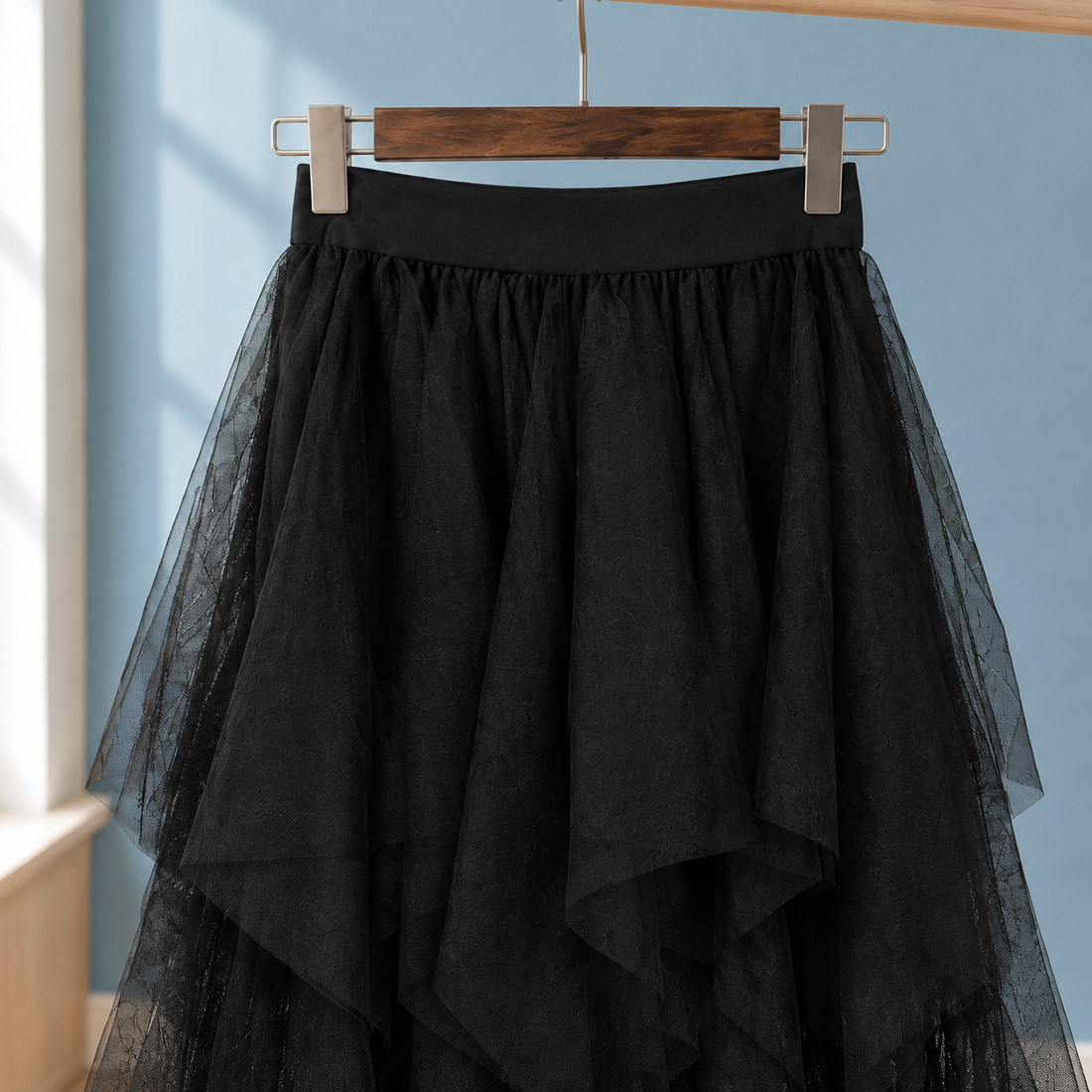 Flavia Asymmetric Skirt - Lead Product Detail
