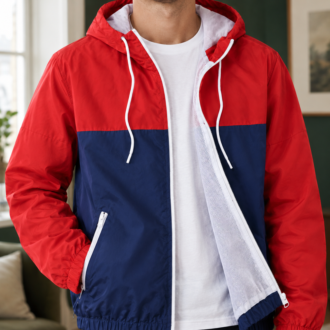 Rodolphe-James Color Block Jacket - Lead Product Detail