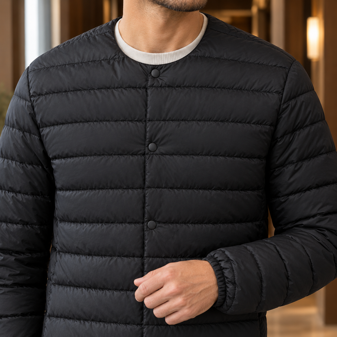 Torquil Lightweight Jacket - Lead Product Detail