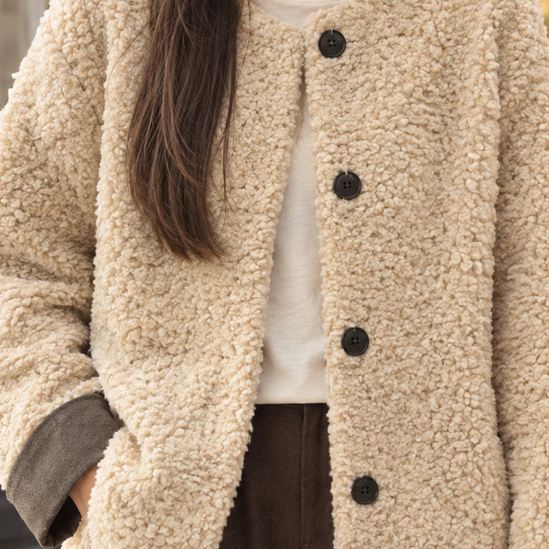 Valentine-Marie Bouclé Cardigan - Lead Product Detail