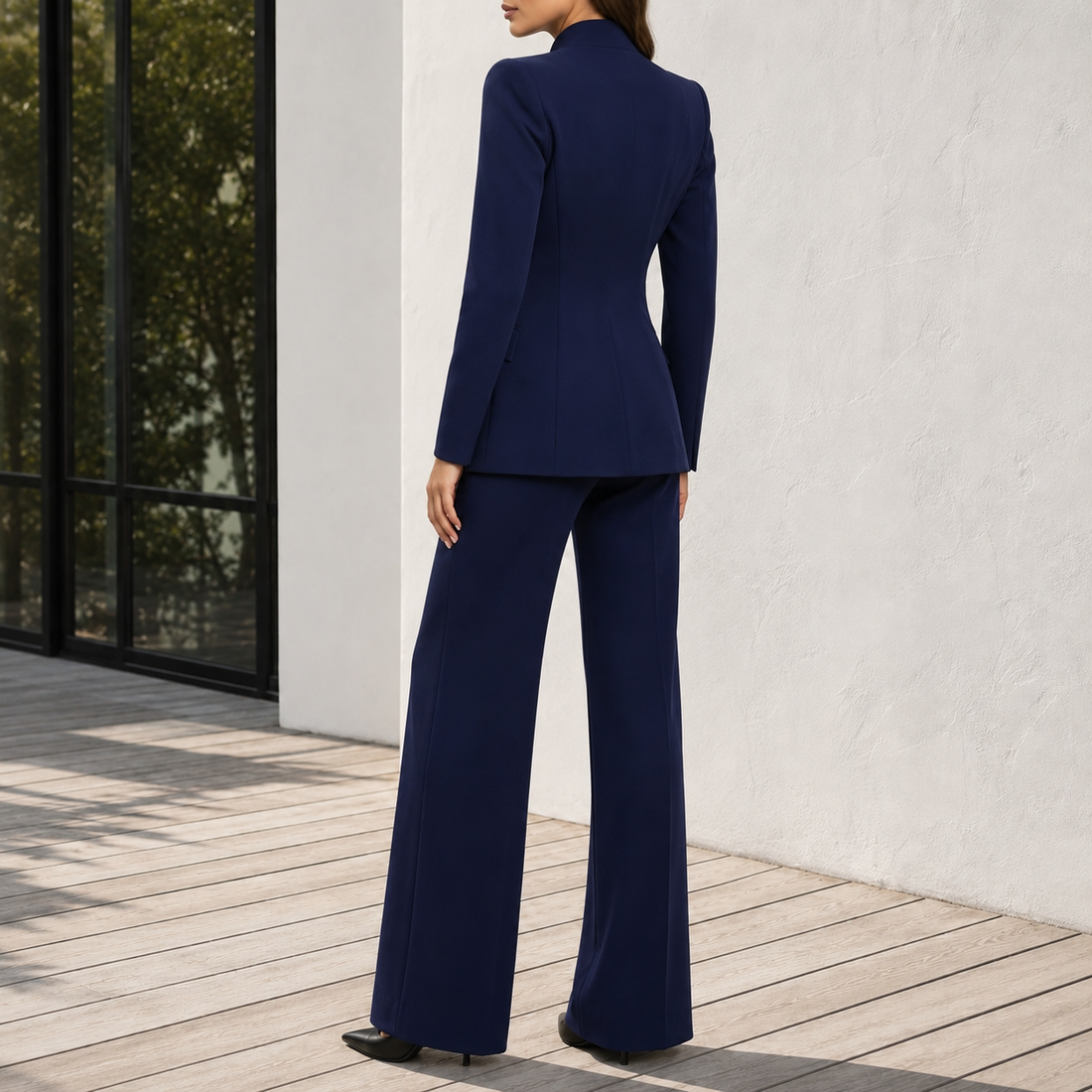 Nina Tailored Set - Lead Alternate View