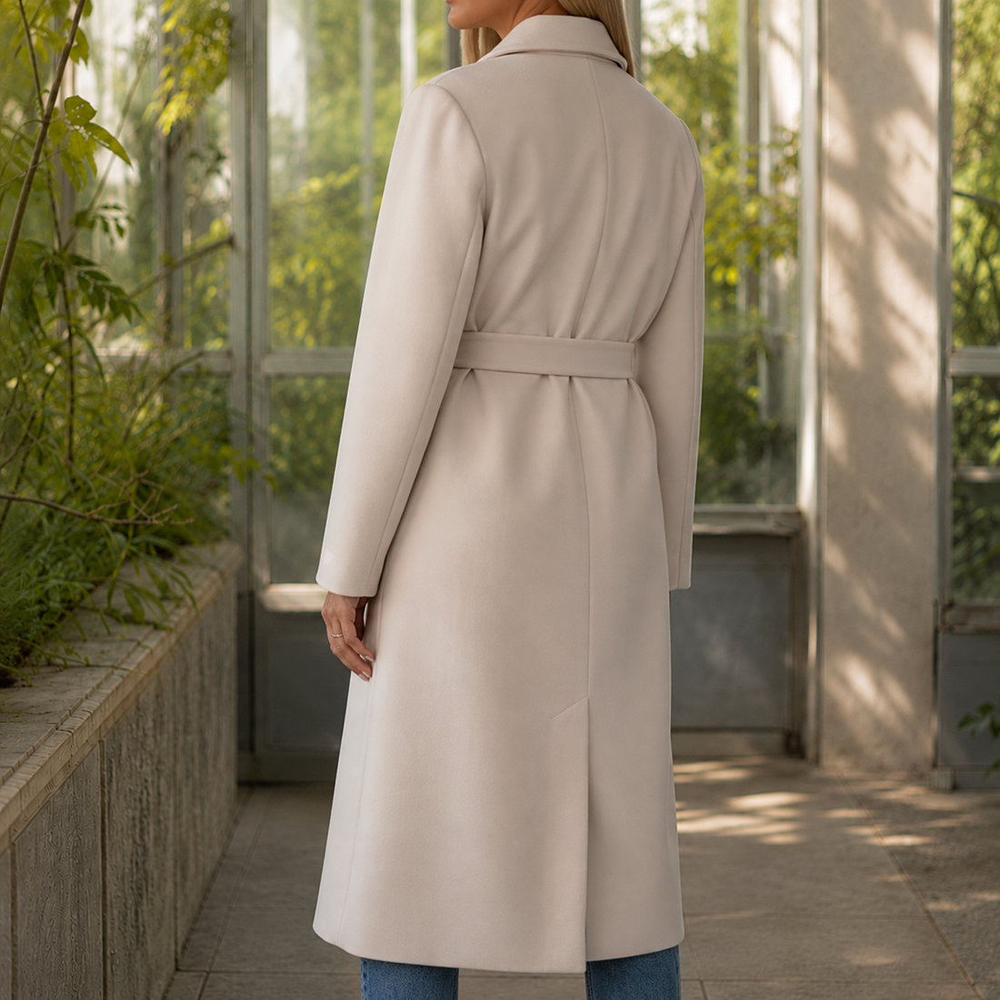 Cordelia Belted Overcoat - Lead Alternate View