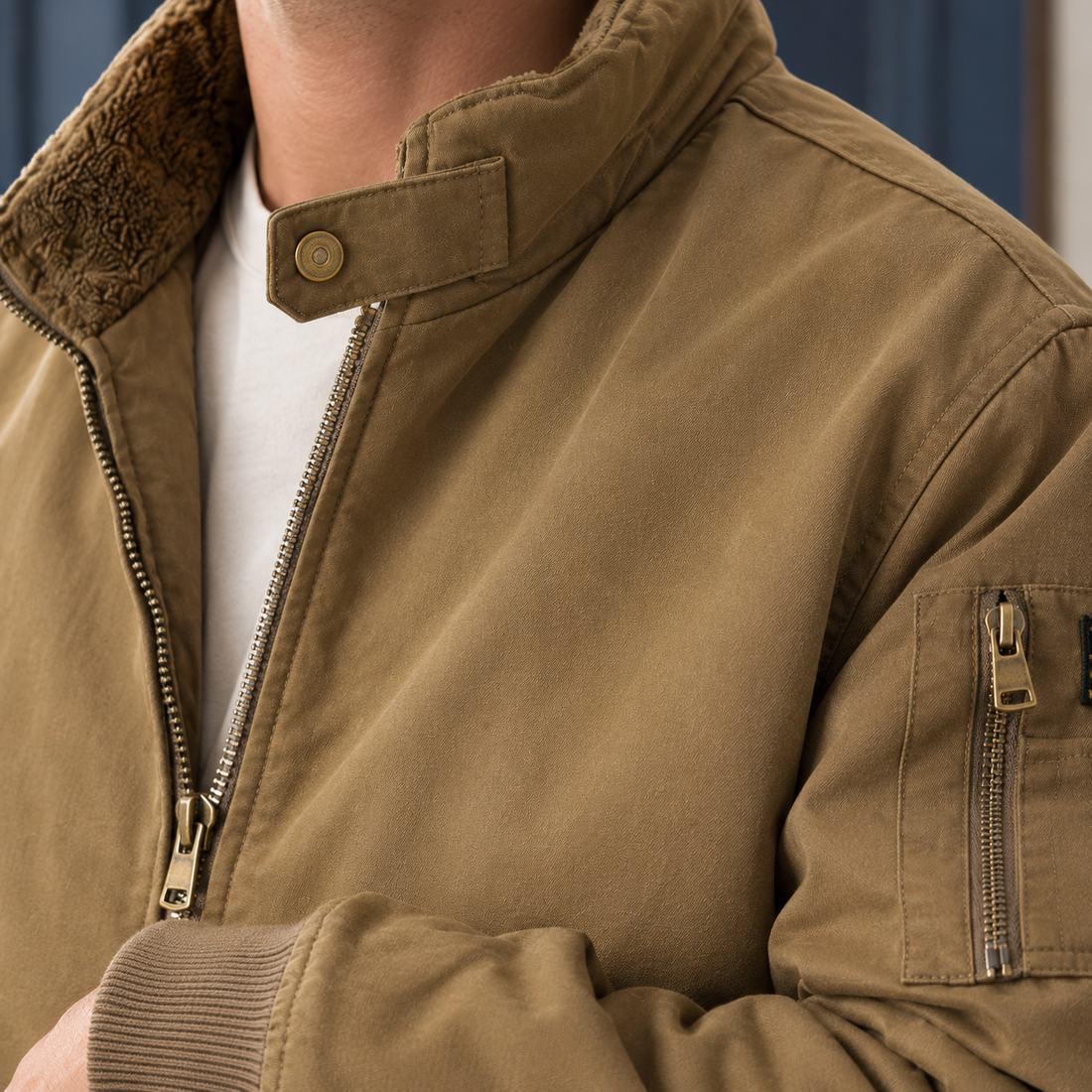 Valentin-Hayes Flight Jacket - Lead Product Detail