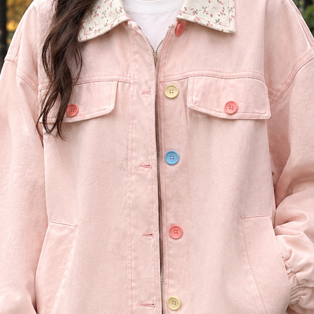 Celine-Sage Floral Collar Jacket - Lead Product Detail