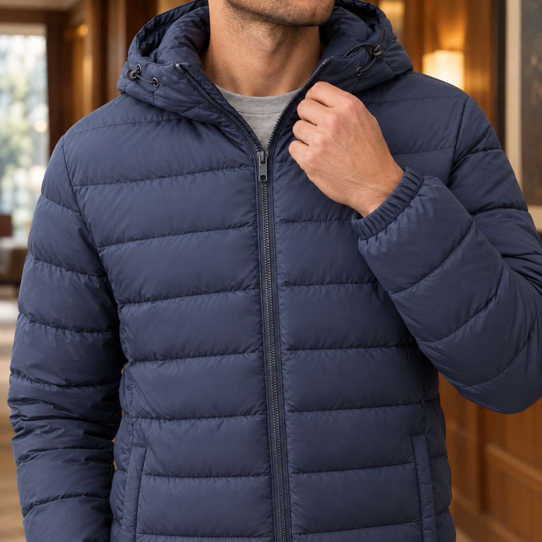 Magnus-York Hooded Puffer Jacket - Lead Product Detail