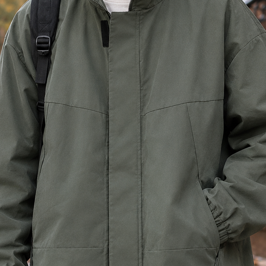 Armand-Jude Stand Collar Jacket - Lead Product Detail