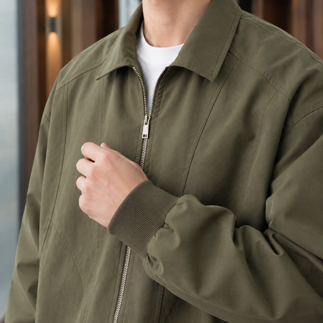 William-Flynn Zip Jacket - Lead Product Detail