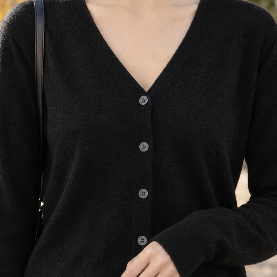 Albertine-Jade V Neck Cardigan - Lead Product Detail