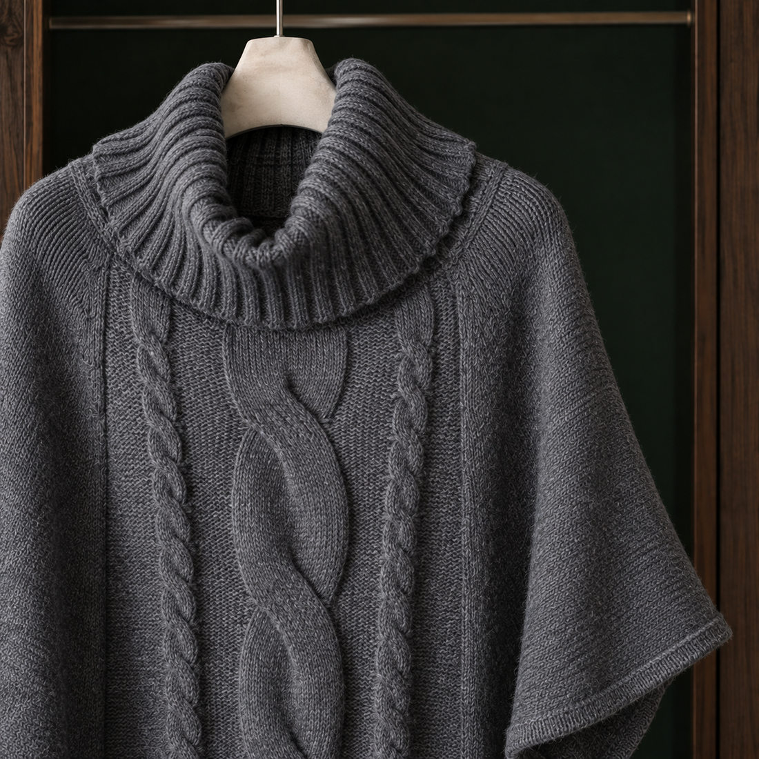 Delaney Cable Poncho - Lead Product Detail