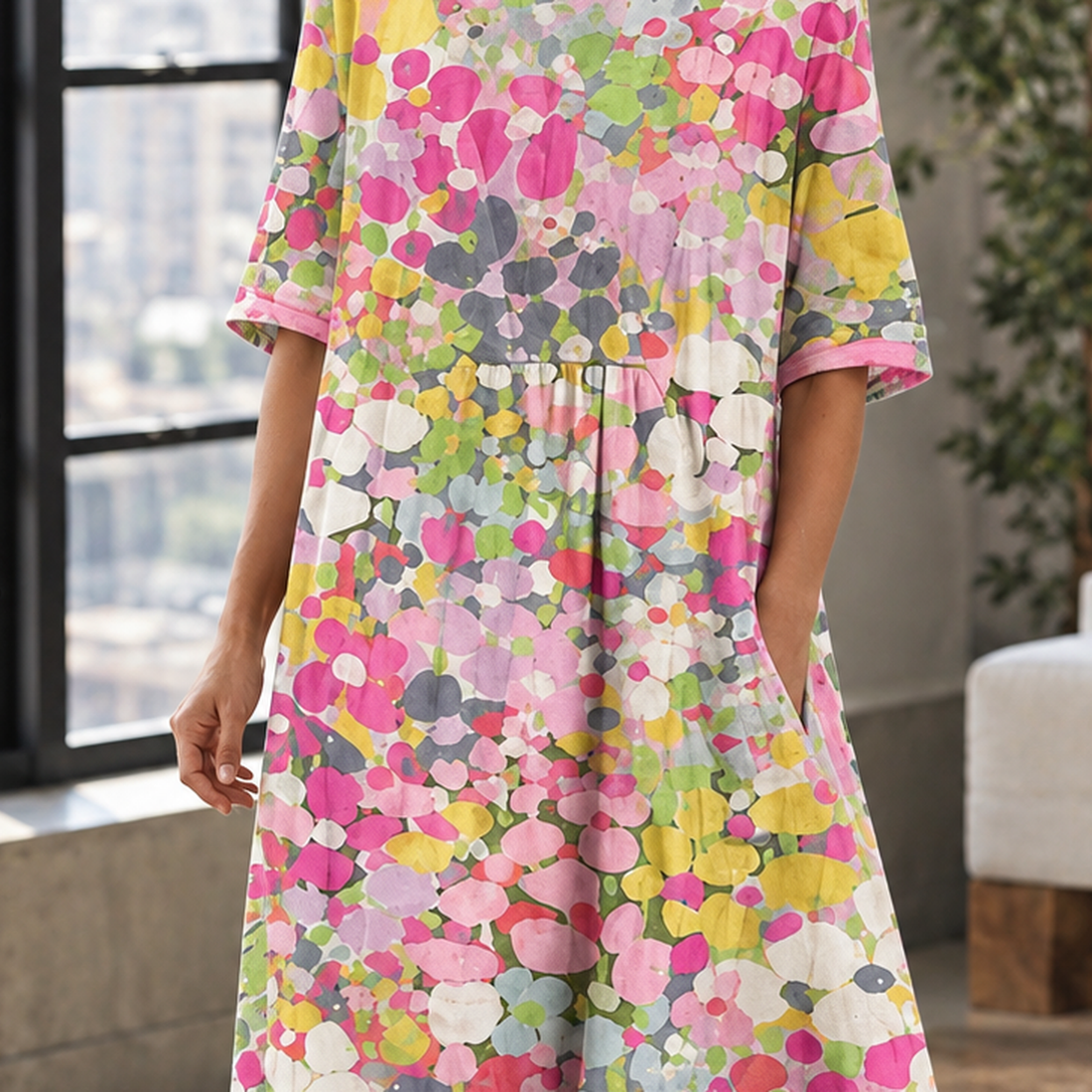 Blair-Pearl Gathered A-Line Dress - Lead Product Detail