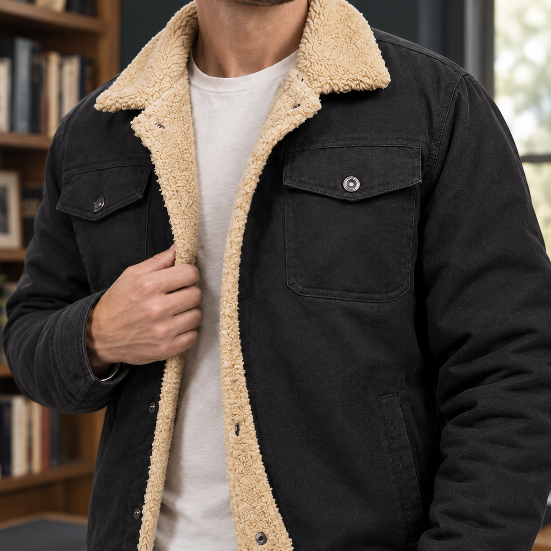 Philemon-Wren Workwear Jacket - Lead Product Detail