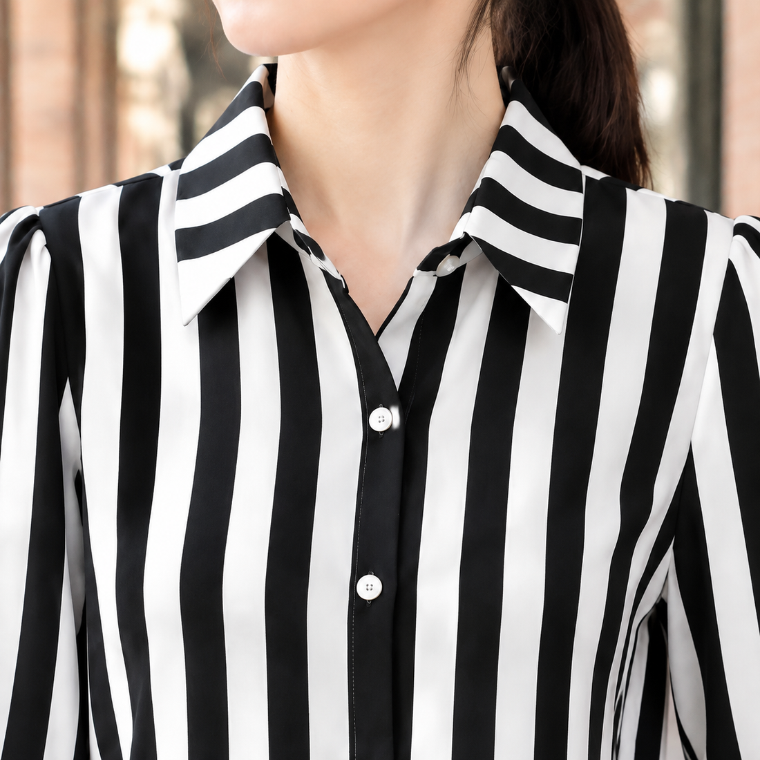 Ancelin Striped Blouse - Lead Product Detail