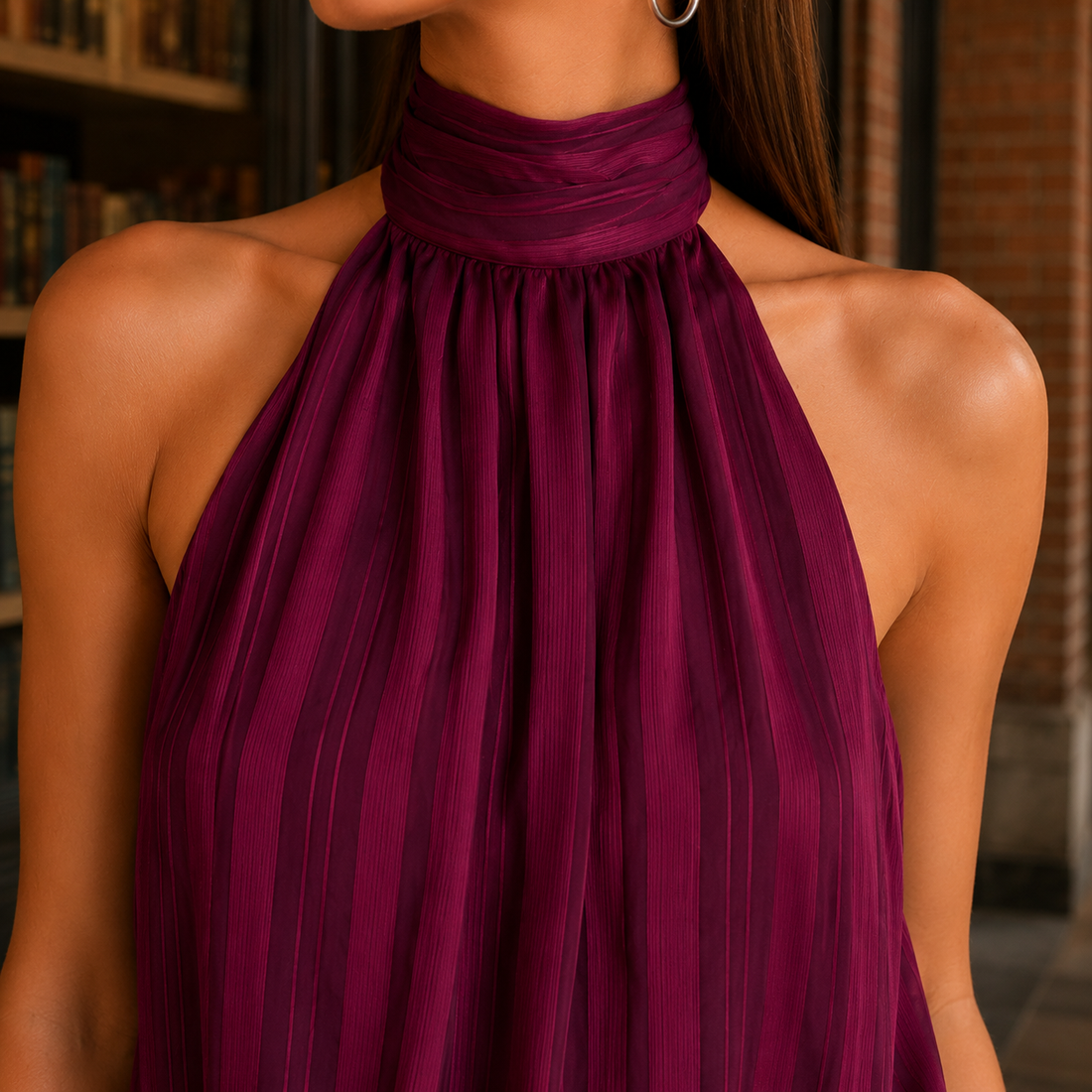Alina-Grace Halter Dress - Lead Product Detail