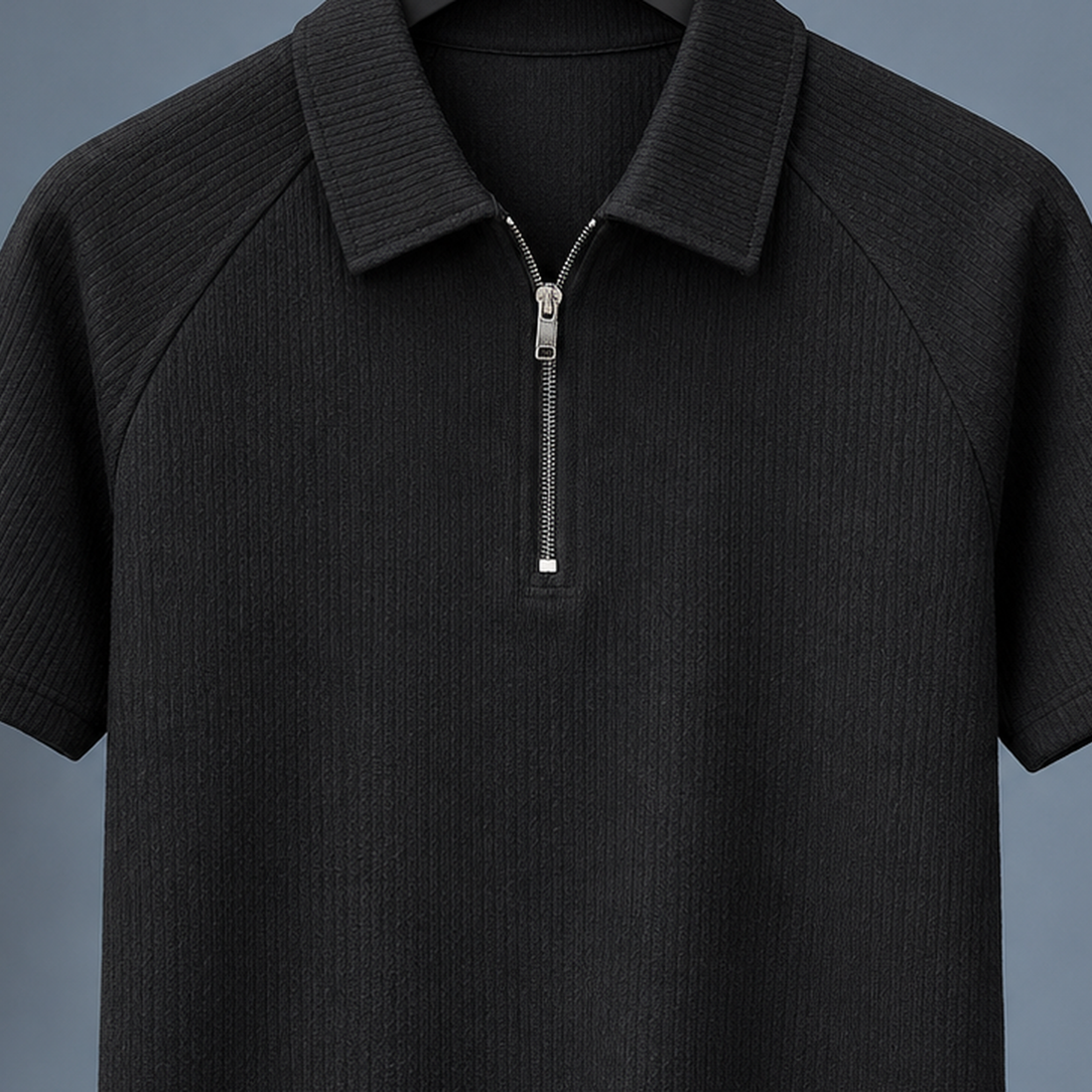 Boniface-Scott Zip Polo - Lead Product Detail