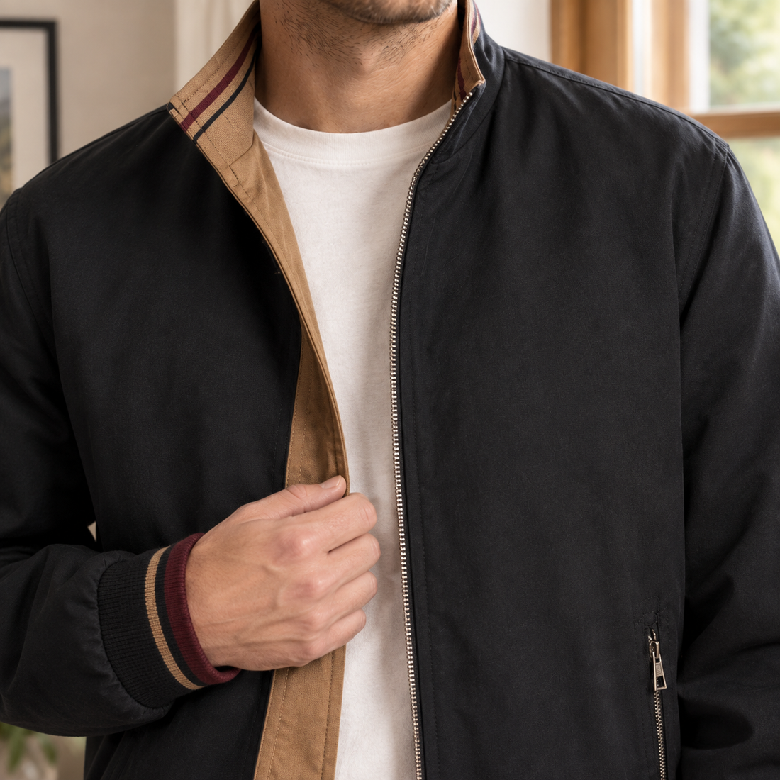 Ilario Reversible Jacket - Lead Product Detail