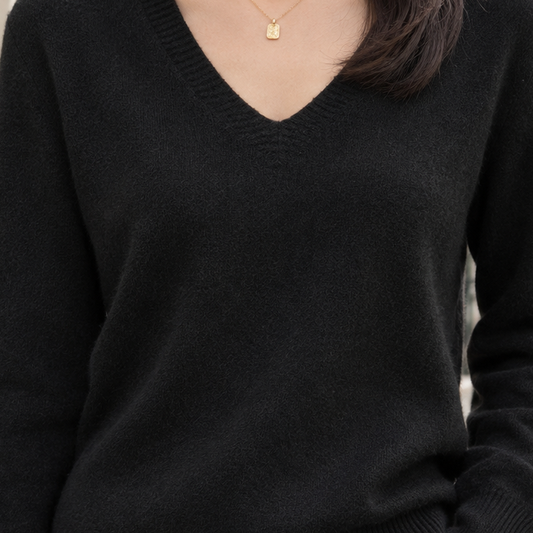 Carina-Eve V-Neck Sweater - Lead Product Detail