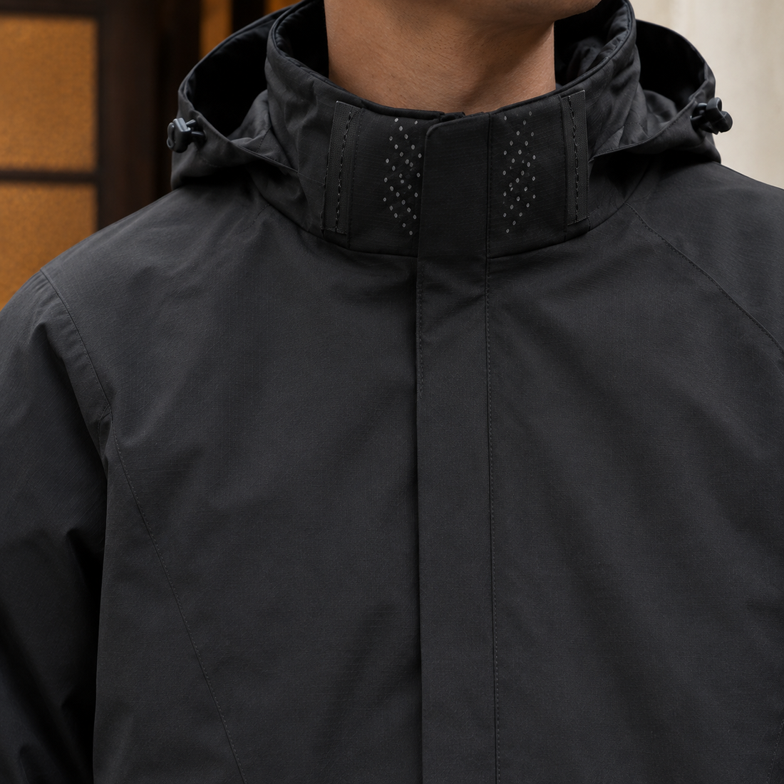 Frank-Grey Hooded Jacket - Lead Product Detail
