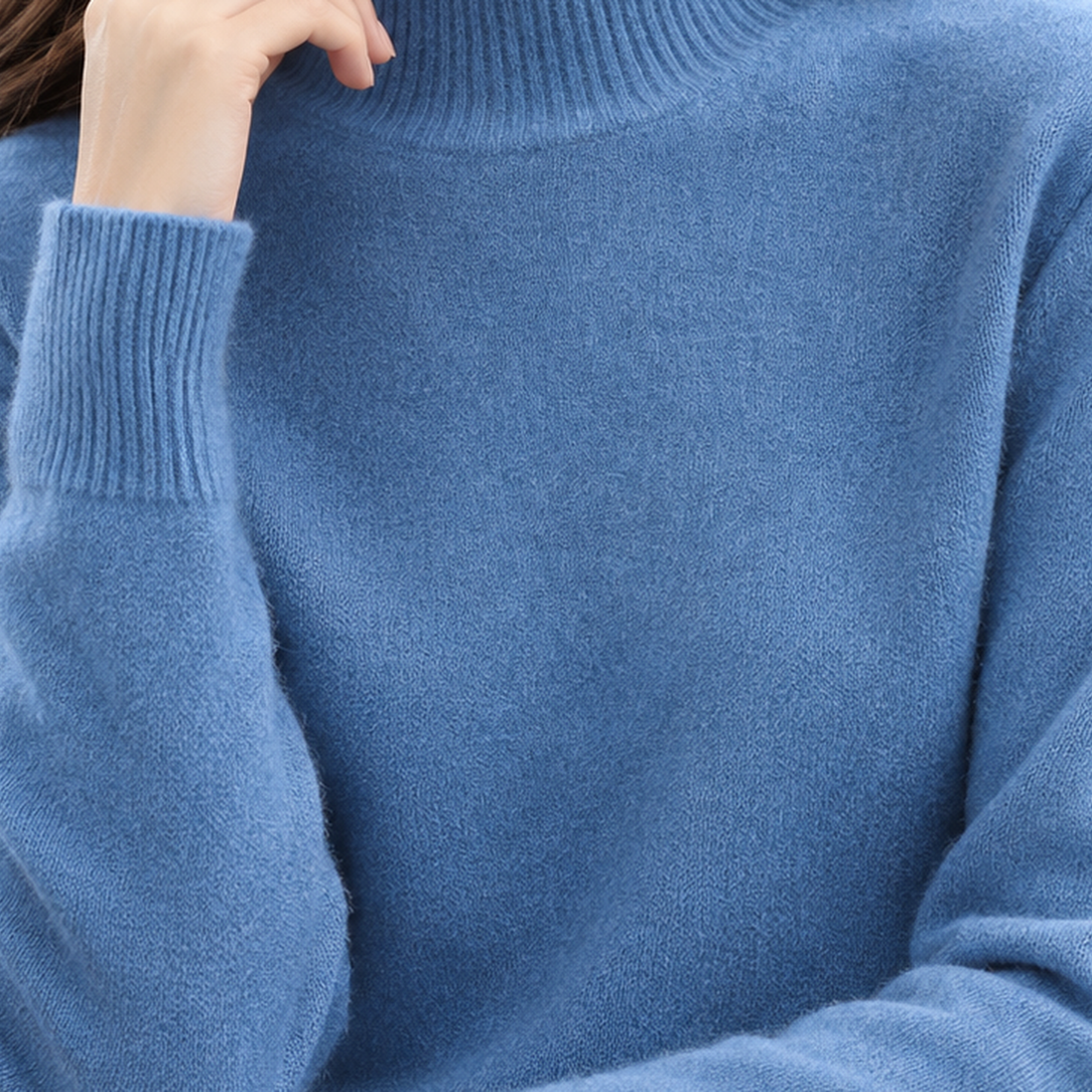 Selena-Belle Mock Neck Sweater - Lead Product Detail