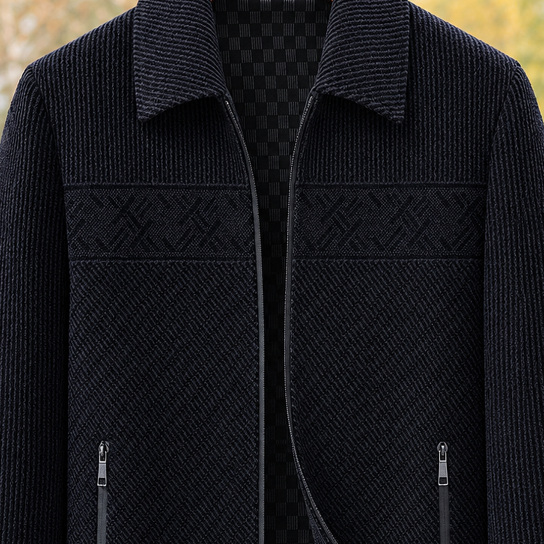 Rhys-Reid Textured Jacket - Lead Product Detail