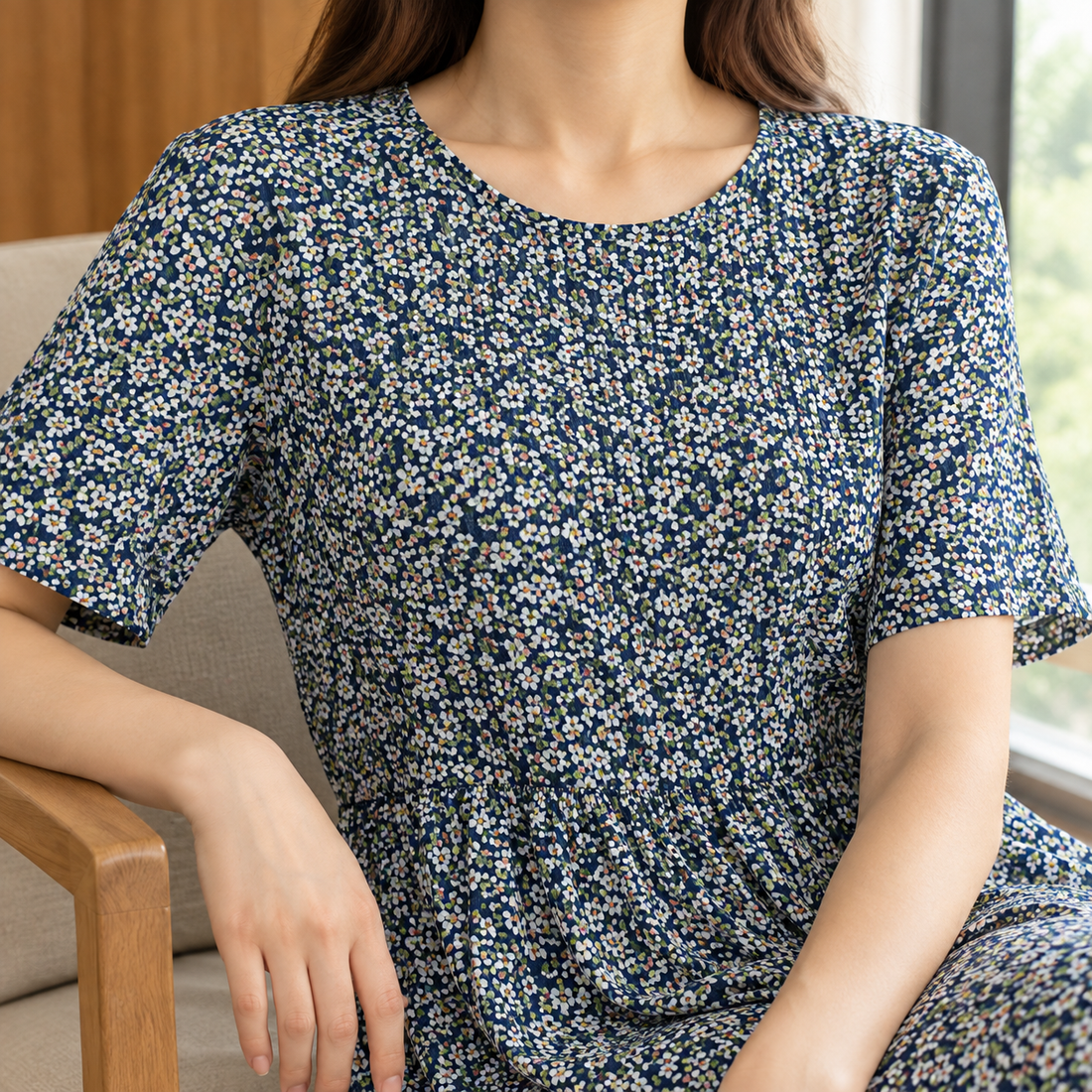 Diana-Belle Pleated Midi Dress - Lead Product Detail