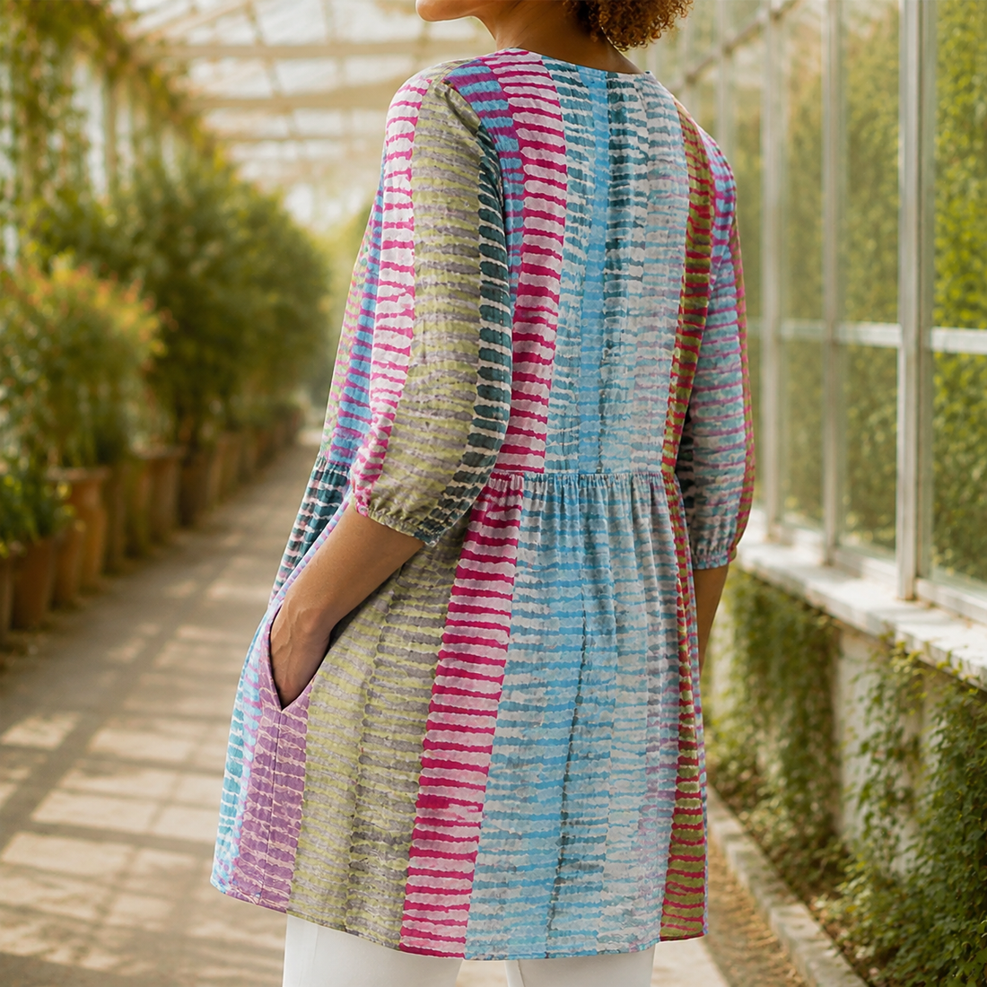 Tabitha-Claire V-Neck Tunic - Lead Alternate View