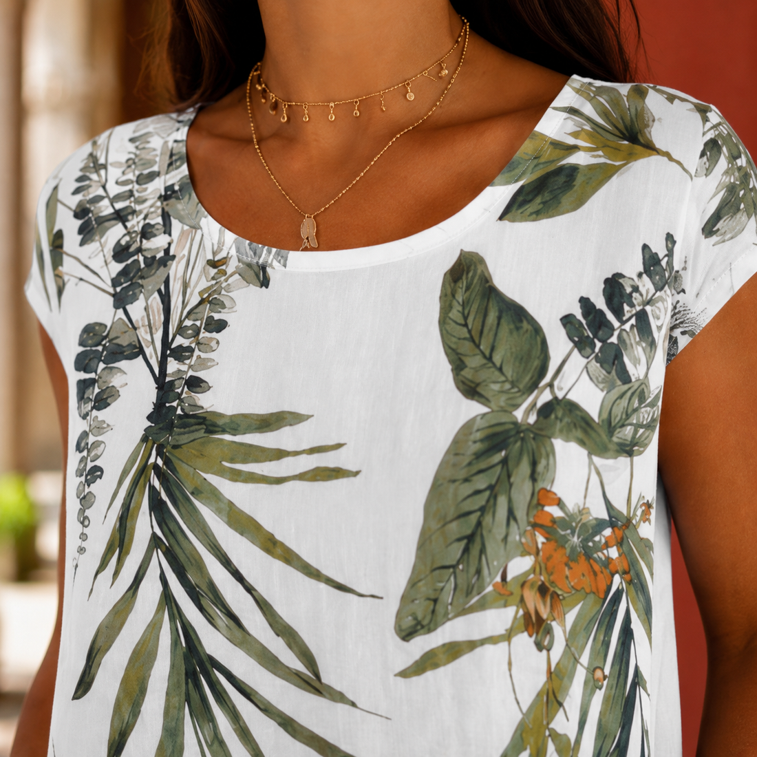 Juliet-Claire Botanical Shift Dress - Lead Product Detail