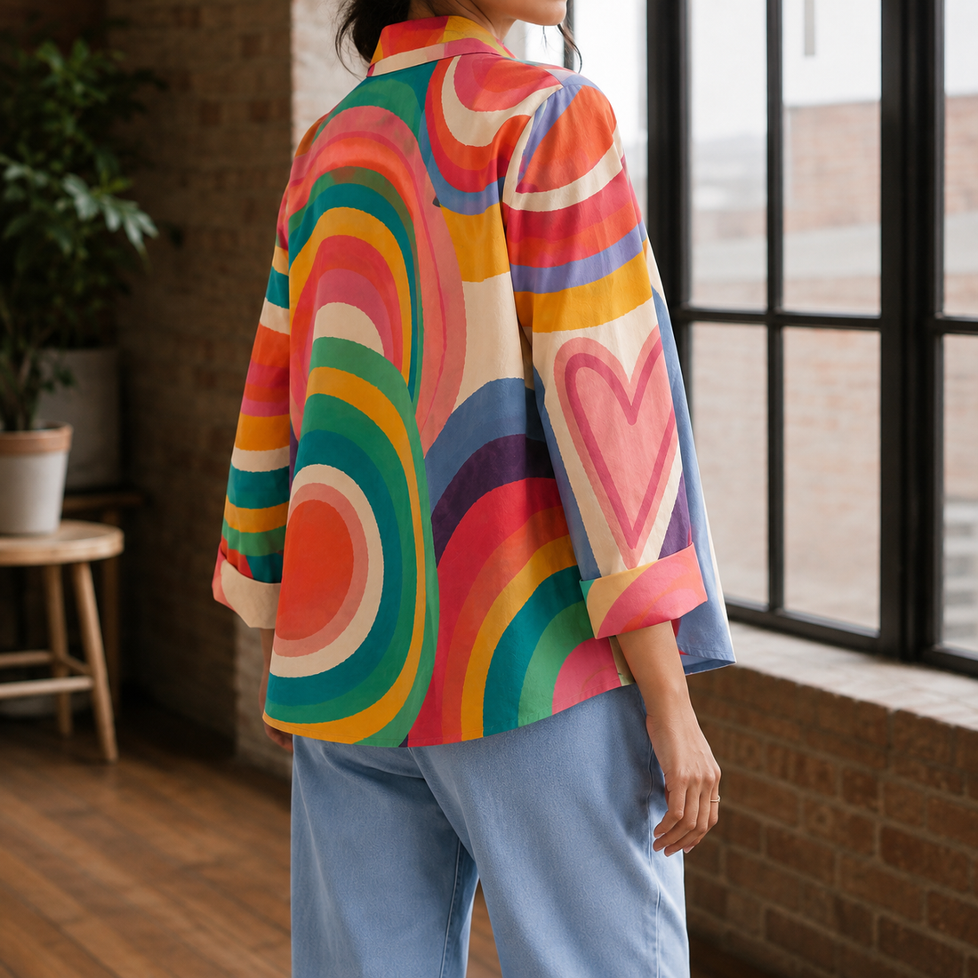 Sylvie Relaxed Blouse - Lead Alternate View