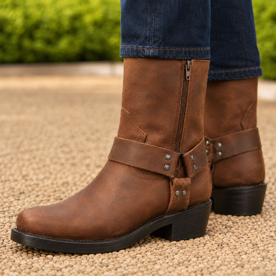 Gherardi Harness Boots - Lead Product Detail