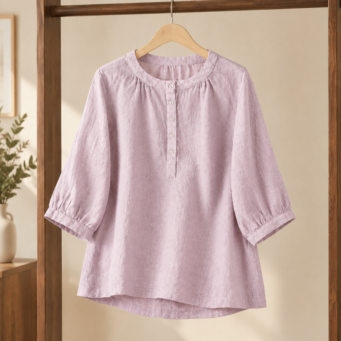Mallory Relaxed Blouse - Light Purple