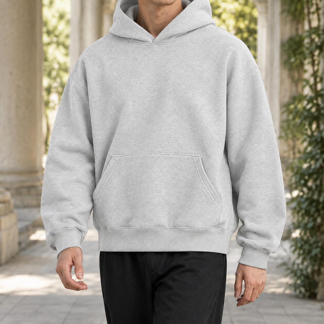 Forrester-York Hooded Hoodie - Snowflake Gray