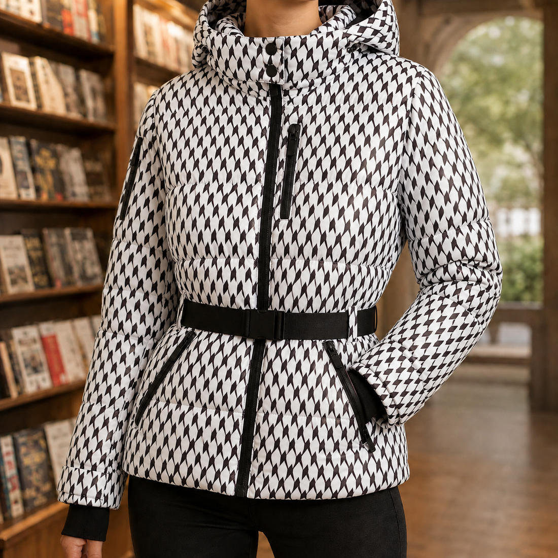 Ariadne-Rose Belted Jacket - White