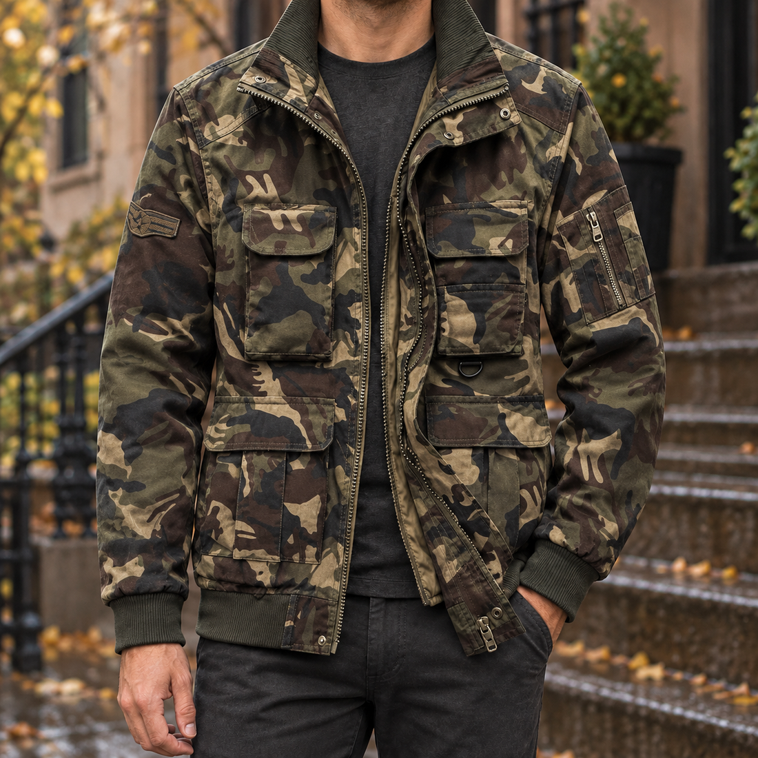 Brett-Scott Utility Jacket - Brown Camo