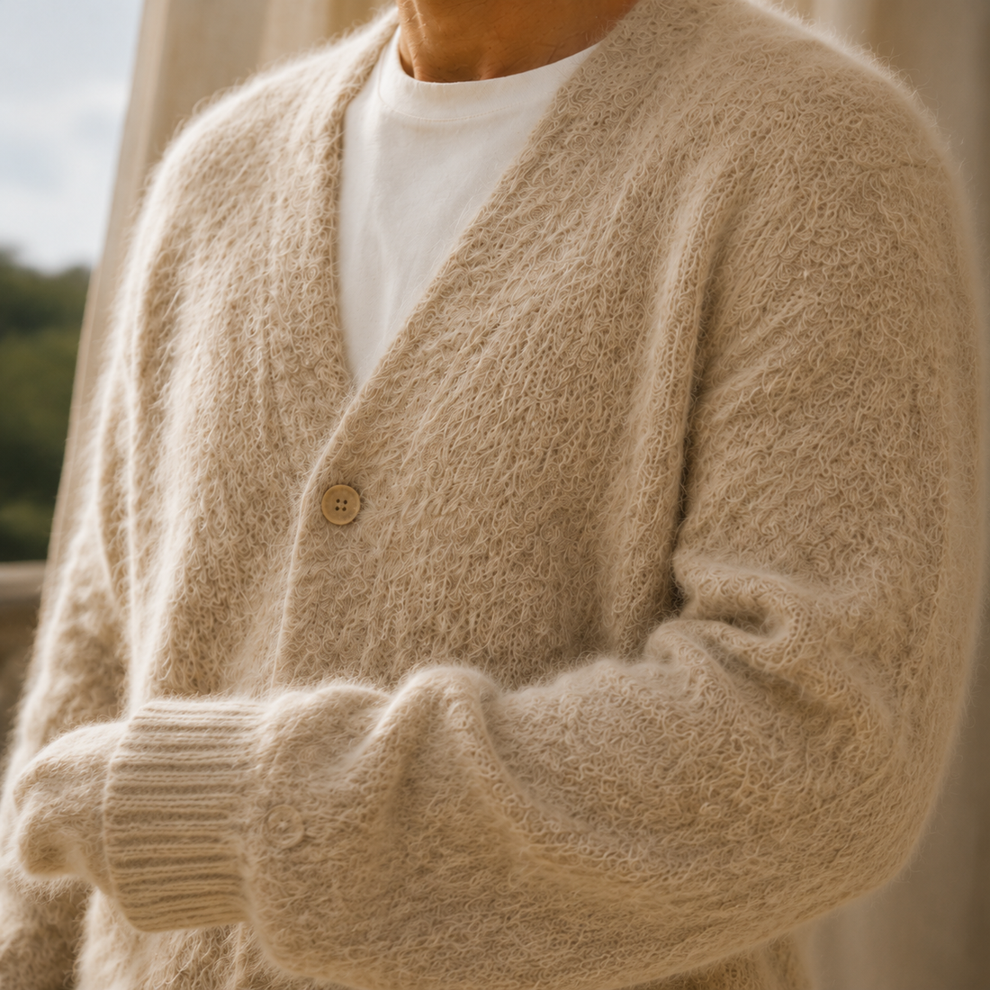Rupert V Neck Sweater - Lead Product Detail
