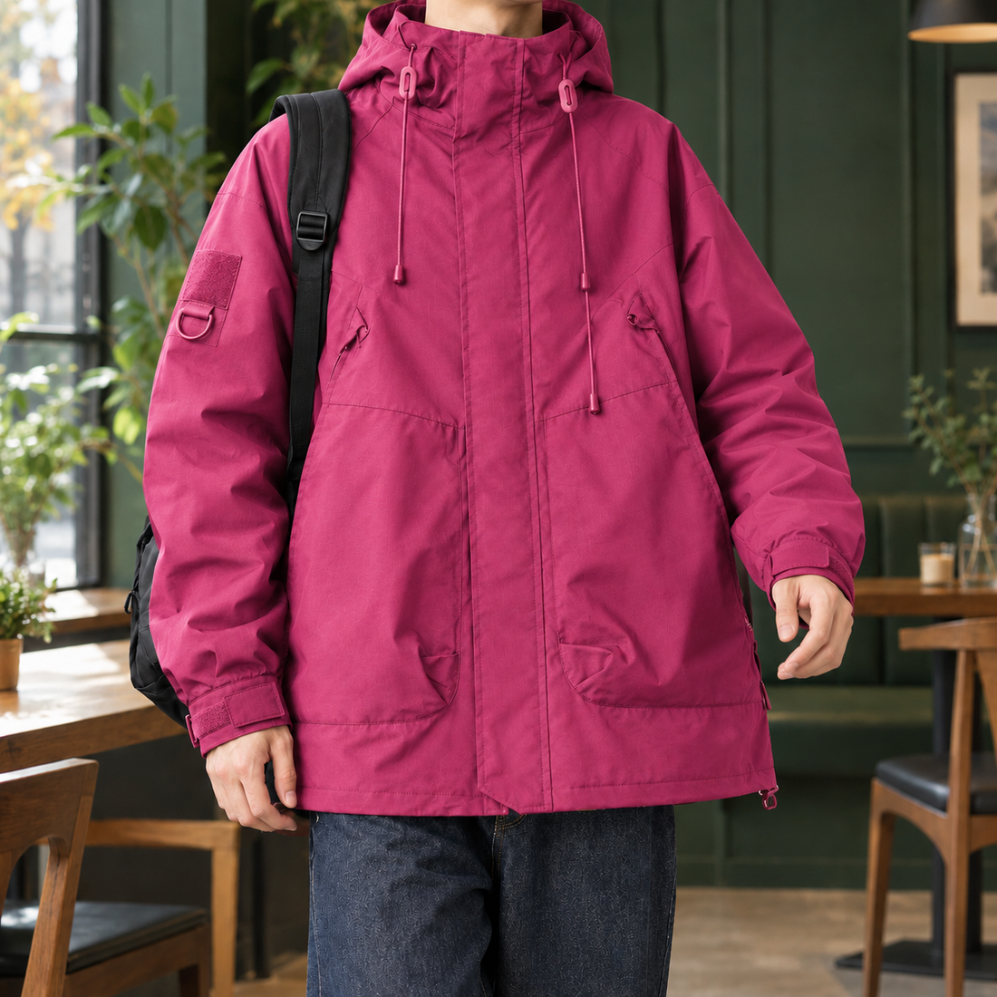 Balthasar Utility Jacket - Red
