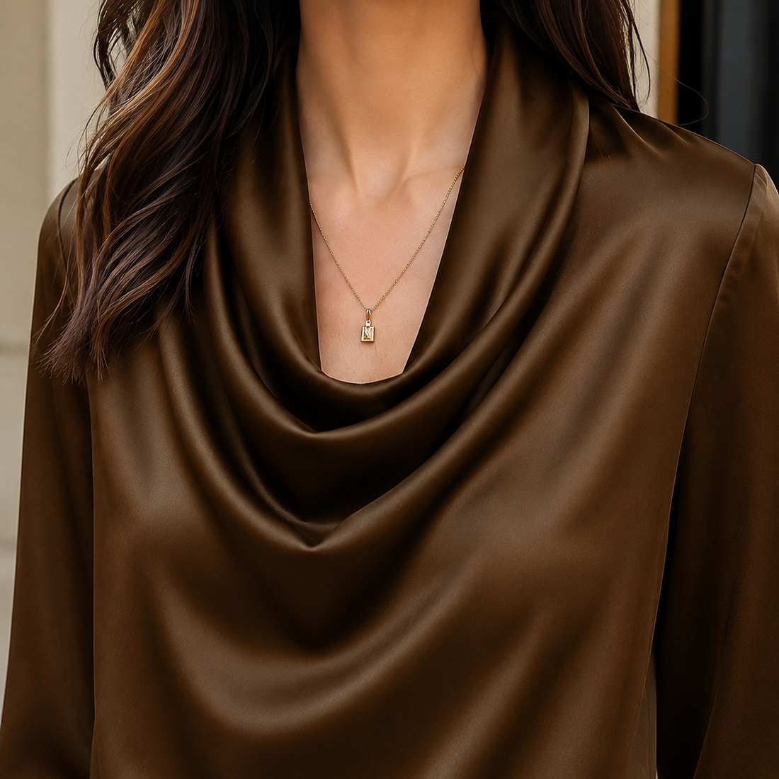 Yvette Satin Blouse - Lead Product Detail