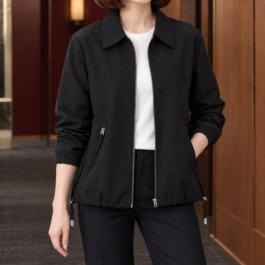 Henriette-Jane Zip Jacket - Black