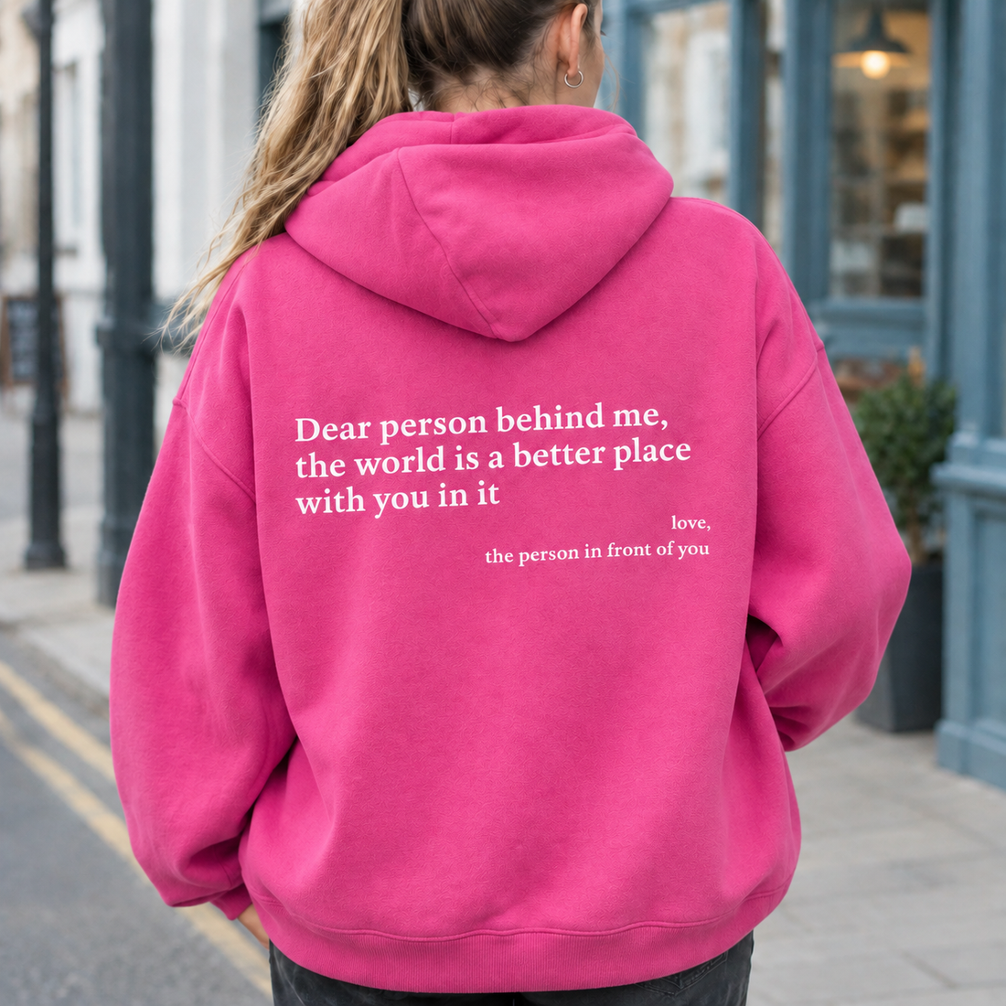 Grace-Jane Affirmation Hoodie - Rose Red